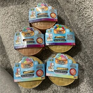 Rainbow Mystery (4 Inch) Dumpling Squishy Bun Viral Tiktok NEW - SET OF 5